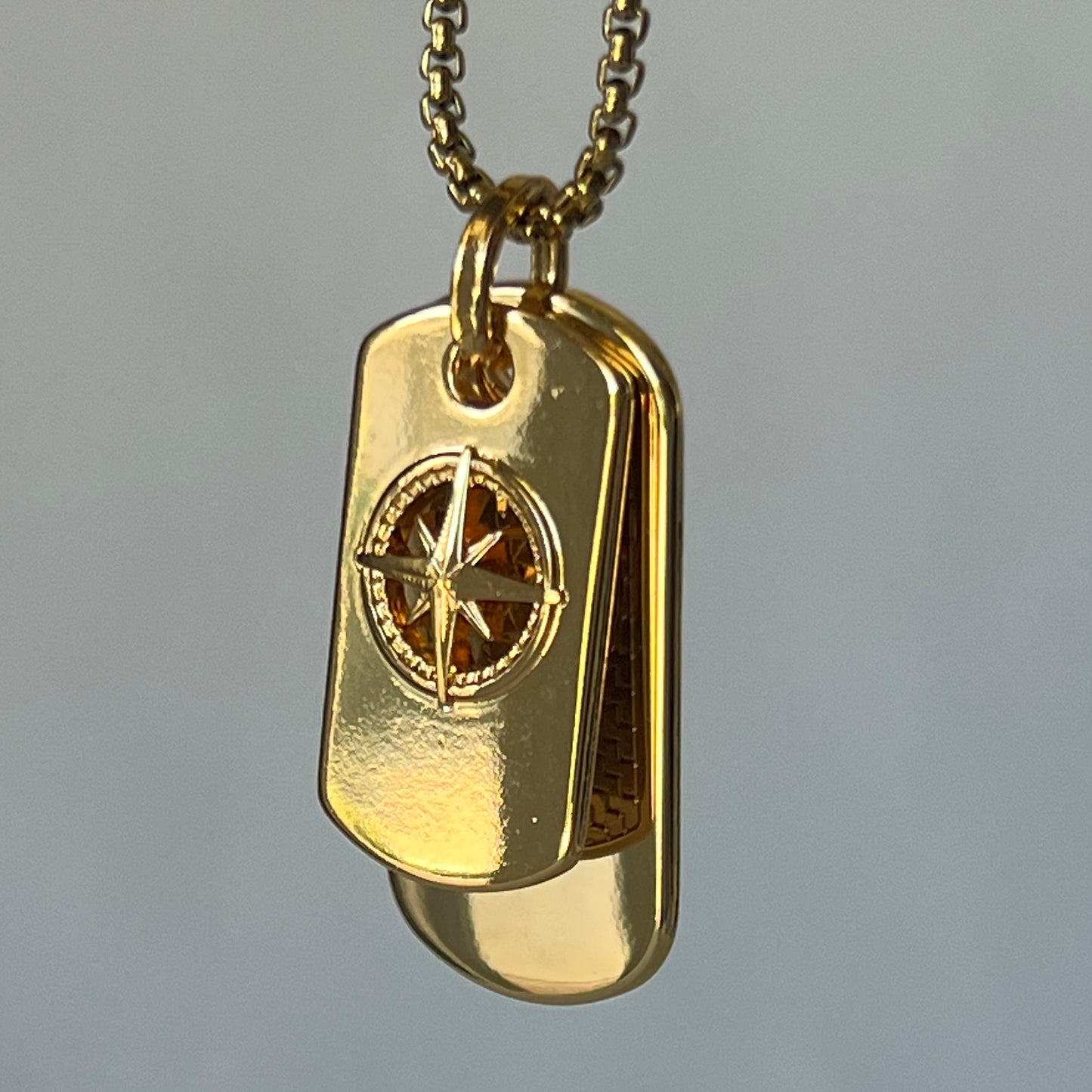 Horizon Dog Tag Necklace- by Mário Britto