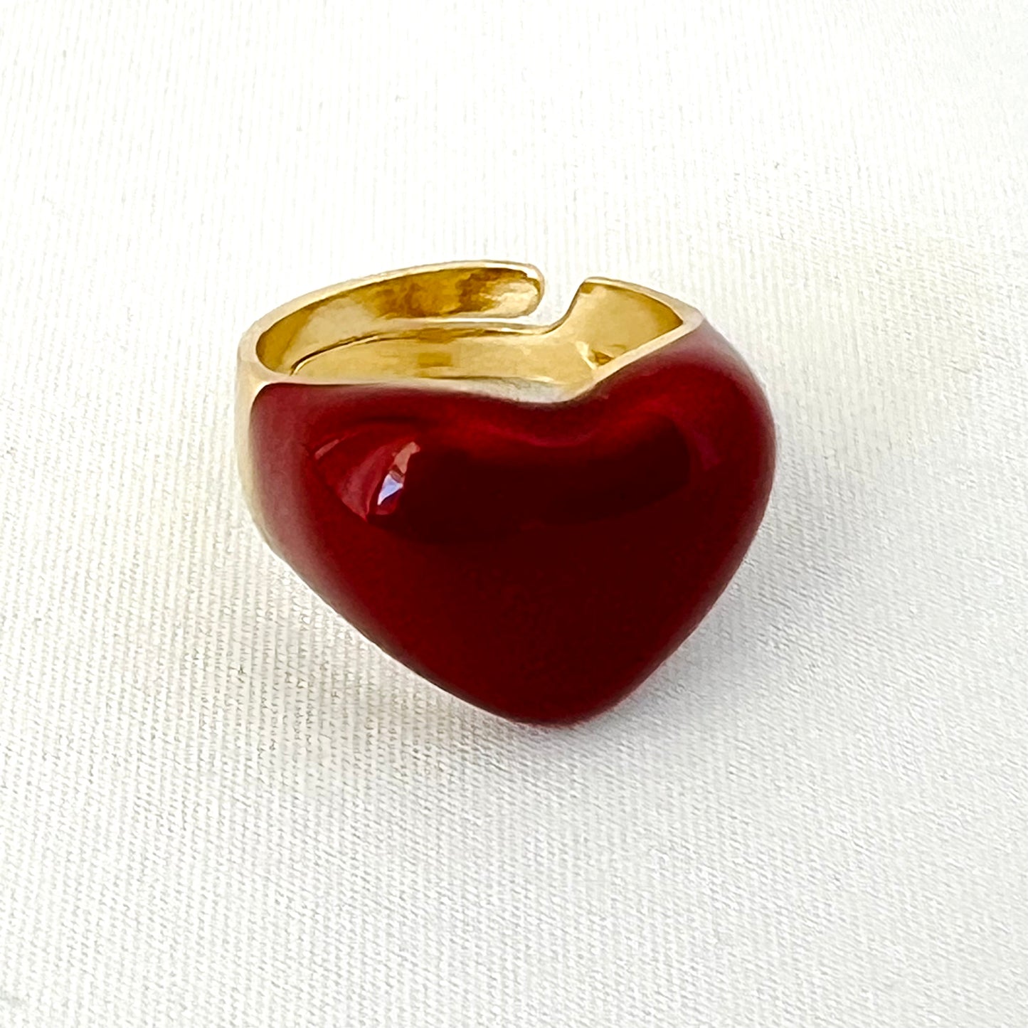 The Enamel Heart Ring