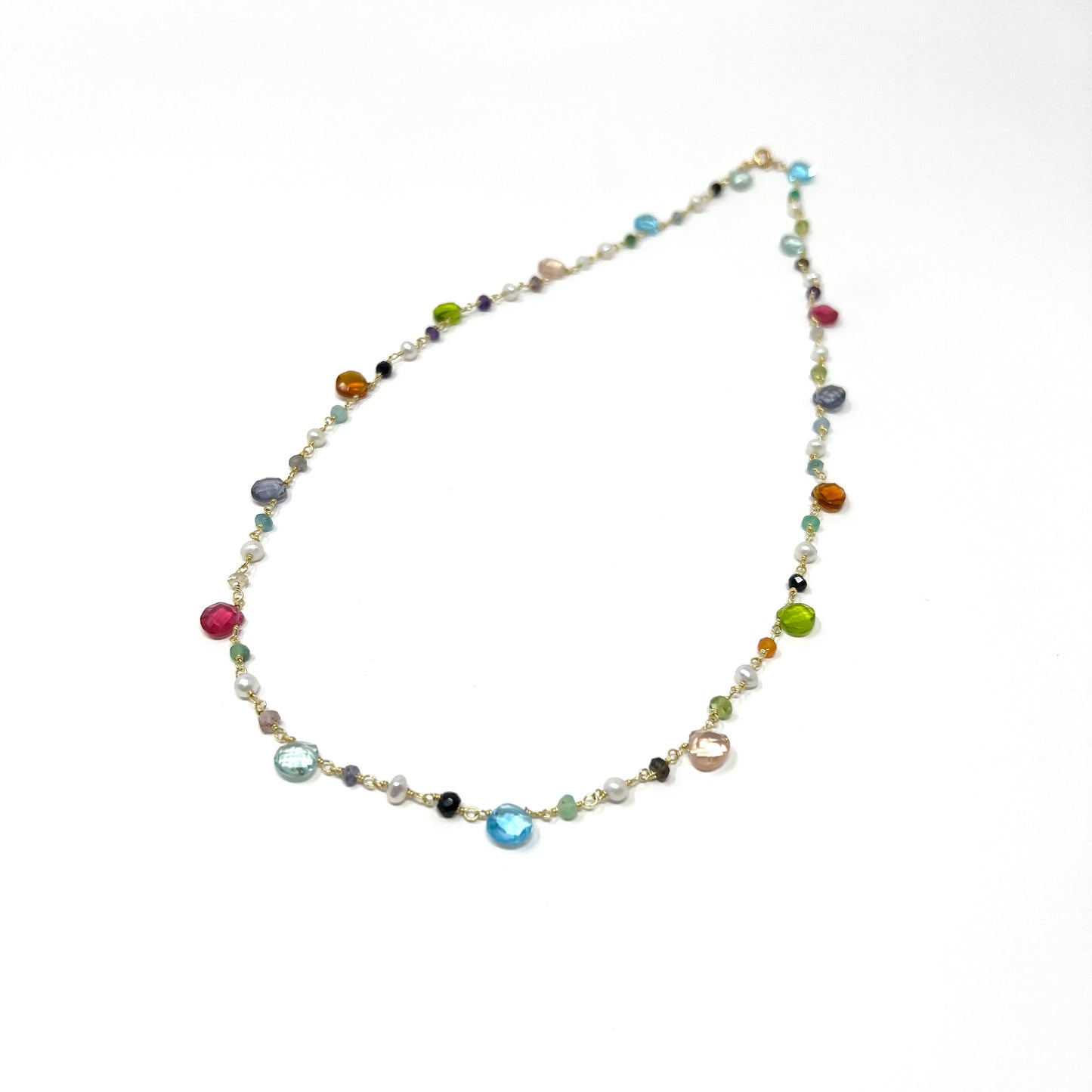 The Confetti Wire Wrap Necklace