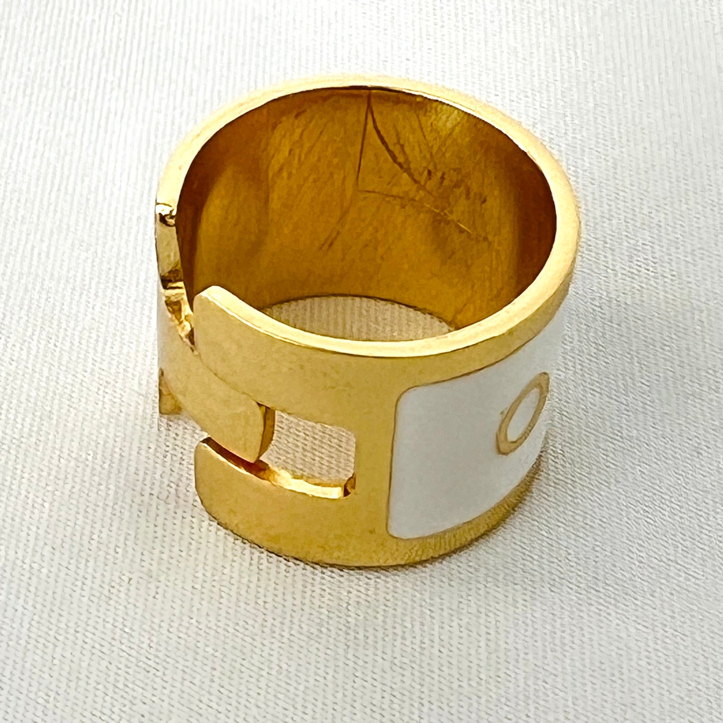 The Enamel Dot Cigar Ring