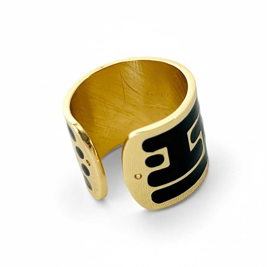 The Greek Enamel Cigar Ring - Francesca Bianchi Design