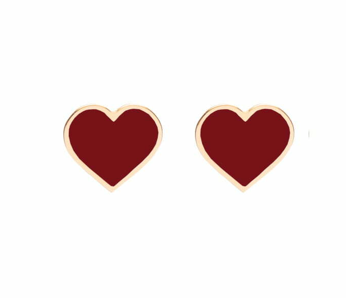 Heart Stud Earrings