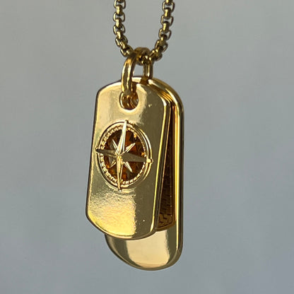 Horizon Dog Tag Necklace- by Mário Britto