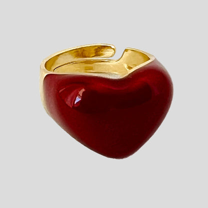 The Enamel Heart Ring - Francesca Bianchi Design