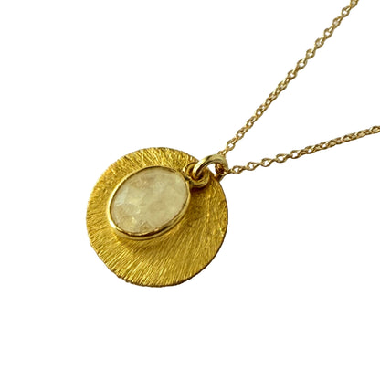 Halo Gemstone Necklace – by Tsakalos Jewellery, Greece