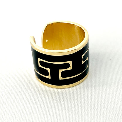 The Greek Enamel Cigar Ring - Francesca Bianchi Design