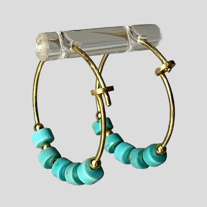 Rondello Hoop Earrings – by KreionLab, Sicily