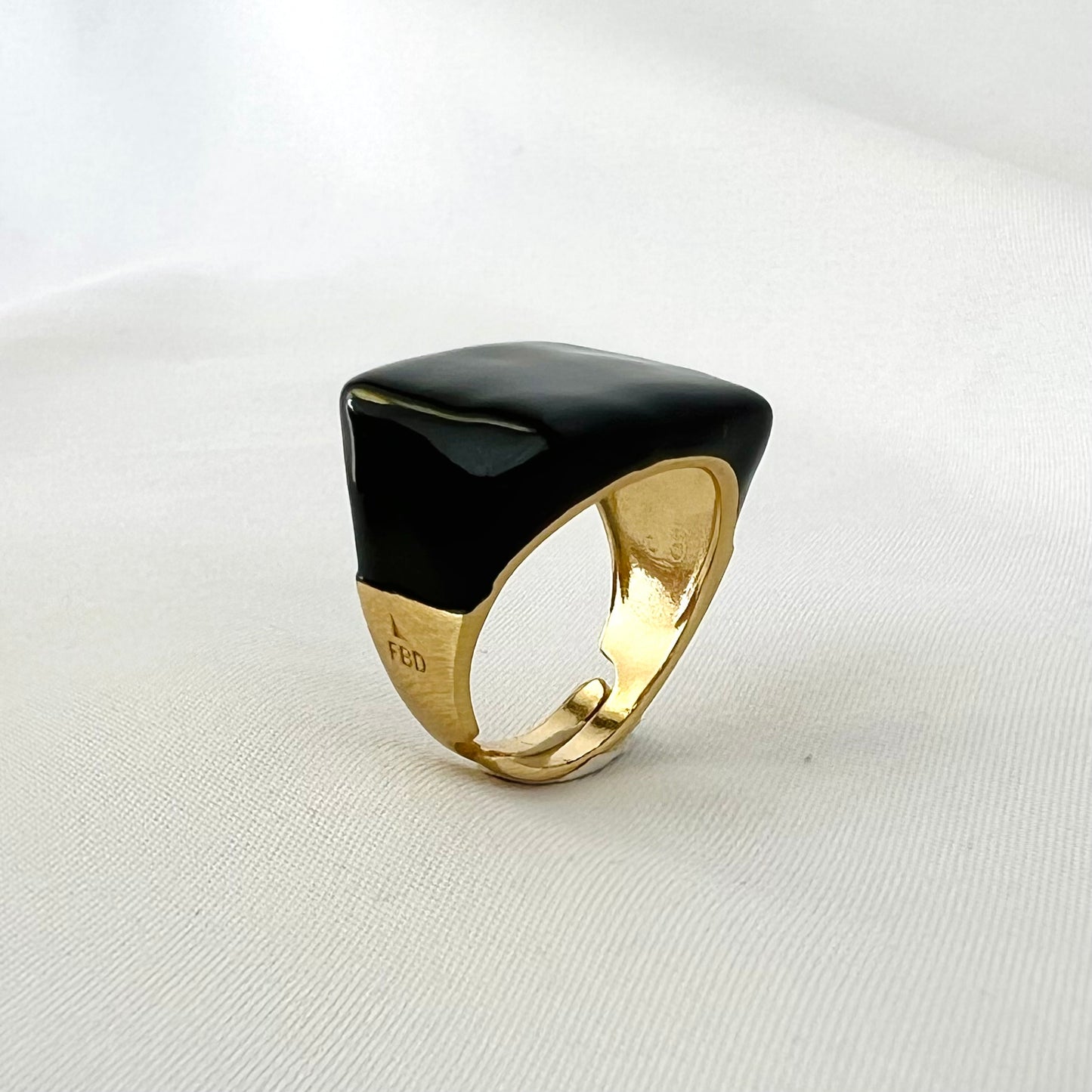 The Enamel Square Ring
