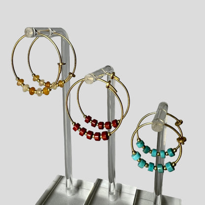 Rondello Hoop Earrings – by KreionLab, Sicily