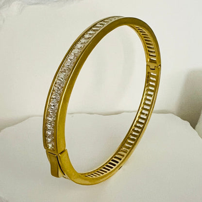 Golden Baguette Bangle