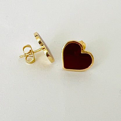 Heart Stud Earrings