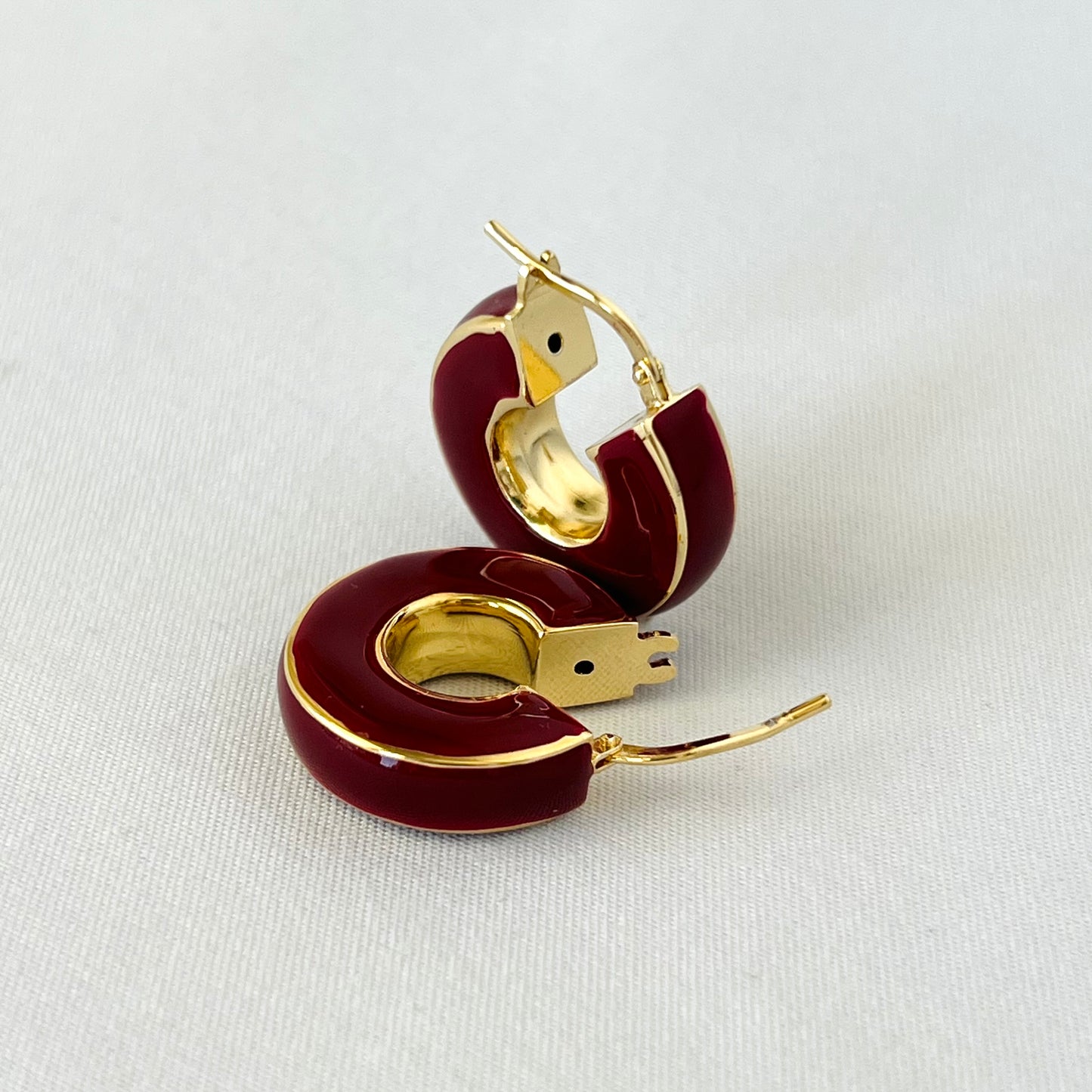 Mini Puffy Huggie Earrings