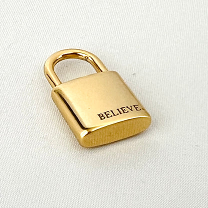Believe Lock Charm