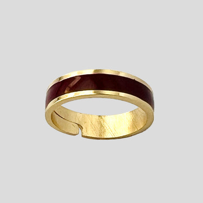 The Mini Enamel Band Ring - Francesca Bianchi Design