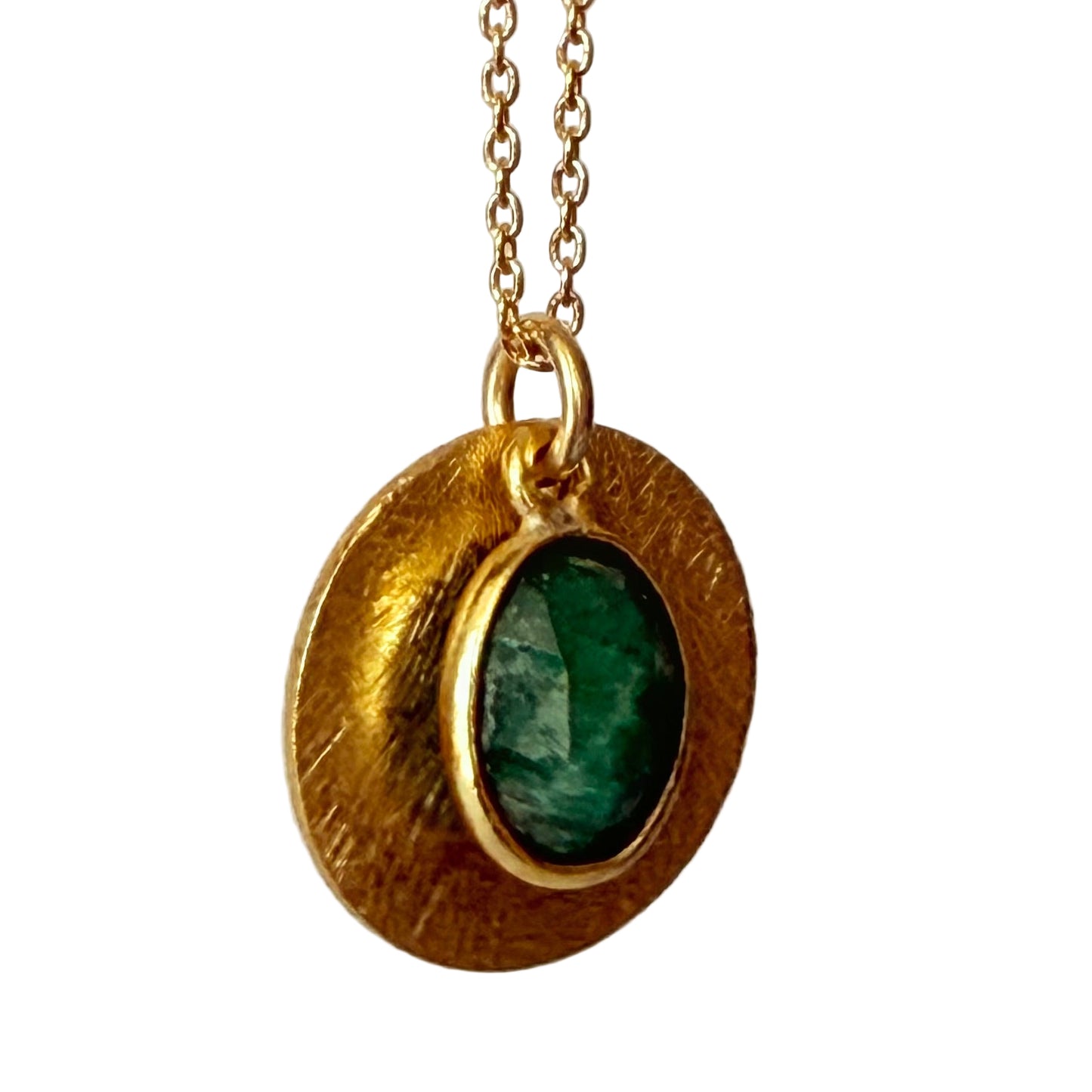 Halo Gemstone Necklace – by Tsakalos Jewellery, Greece