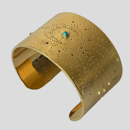 Moonstone Luna Cuff Bracelet -Une À Une by Rachel Guérin