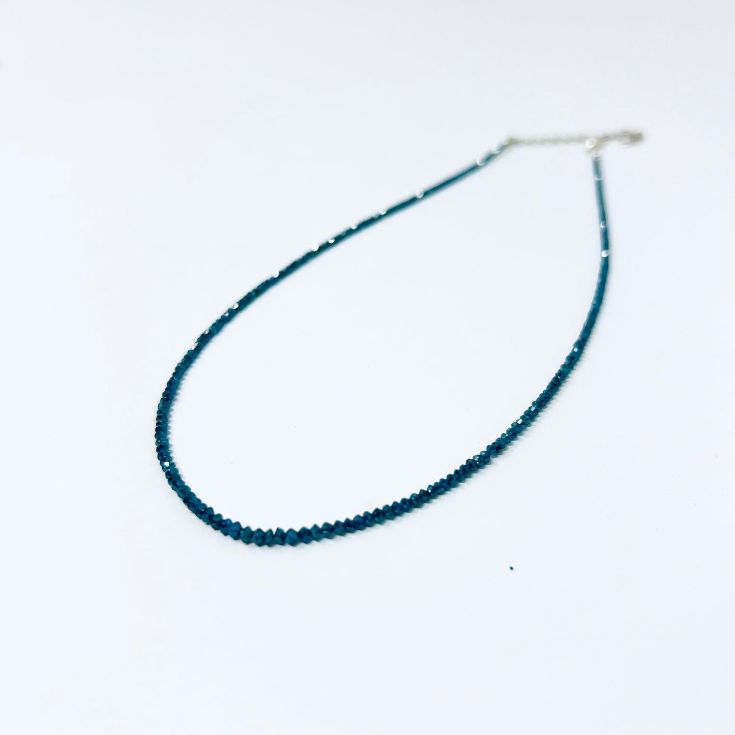 Ocean Blue Diamond Candy Necklace