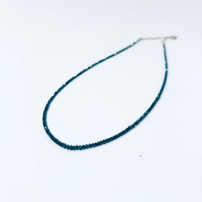 Ocean Blue Diamond Candy Necklace