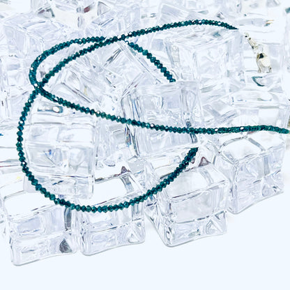 Ocean Blue Diamond Candy Necklace