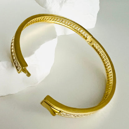 Golden Baguette Bangle
