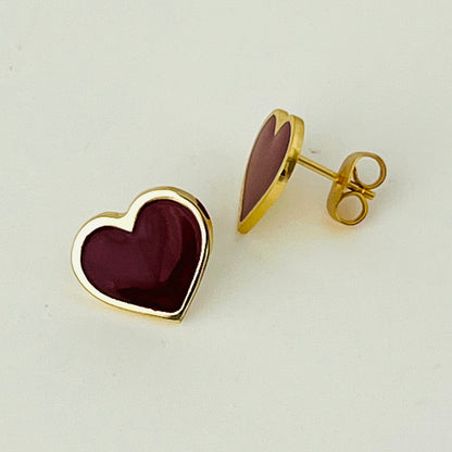 Heart Stud Earrings