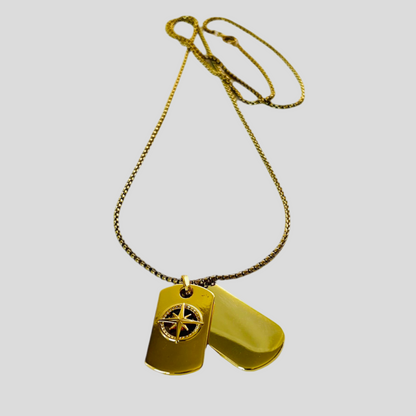 Horizon Dog Tag Necklace- by Mário Britto