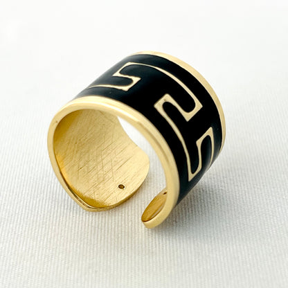 The Greek Enamel Cigar Ring - Francesca Bianchi Design