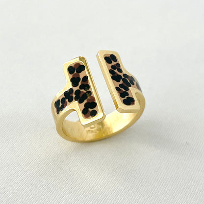 The Enamel T-Bar Ring - Francesca Bianchi Design