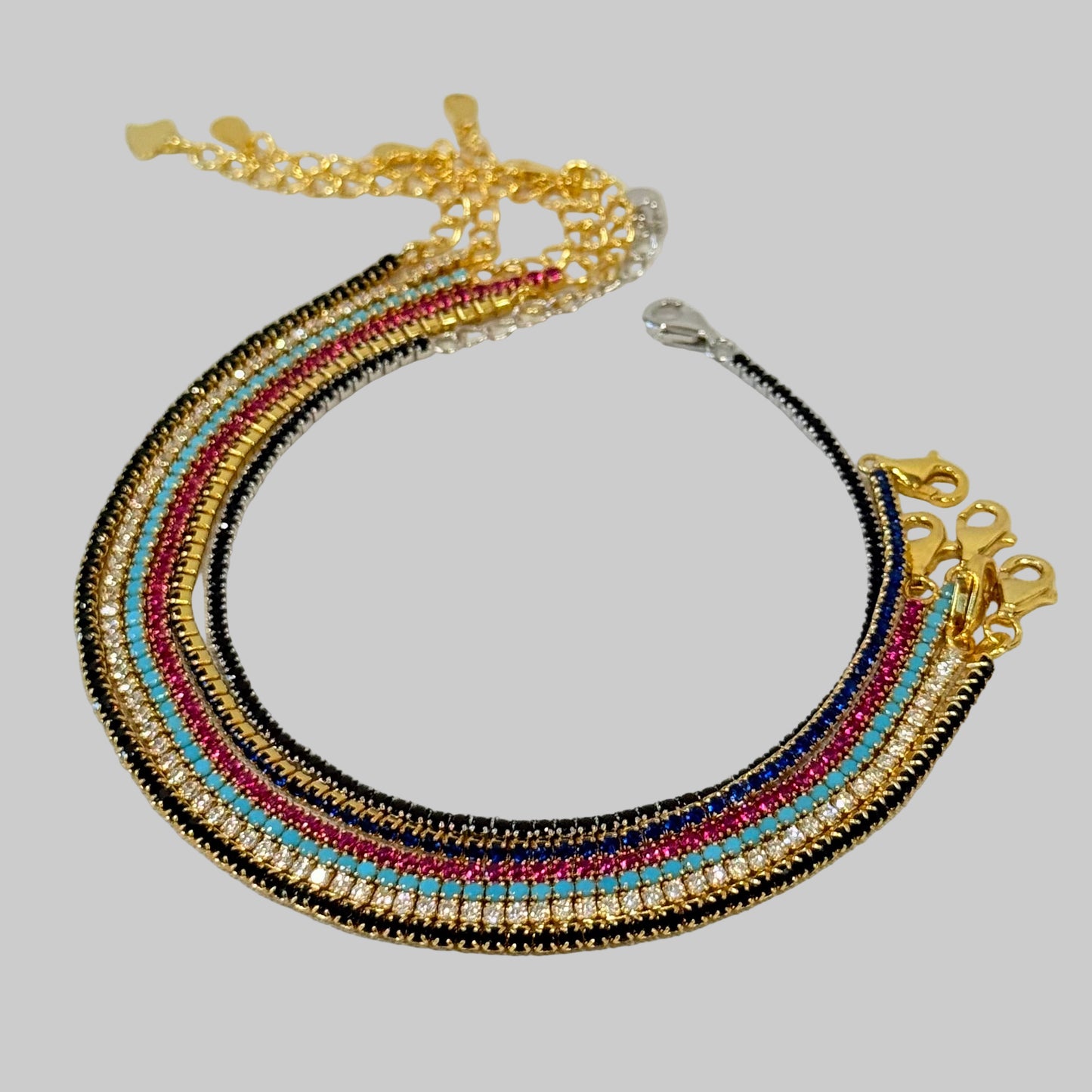 1mm Micro CZ Tennis Bracelet