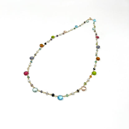 The Confetti Wire Wrap Necklace