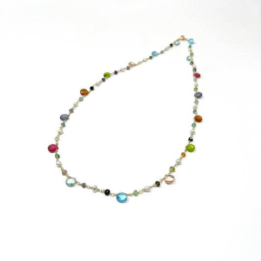 The Confetti Wire Wrap Necklace