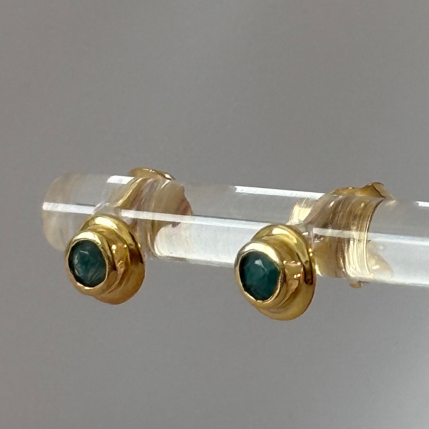 Gemstone Stud Earrings – by Tsakalos Jewellery, Greece
