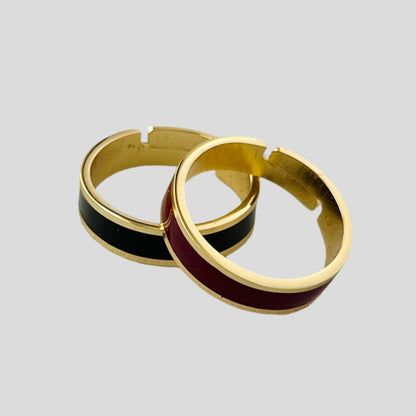 The Mini Enamel Band Ring - Francesca Bianchi Design