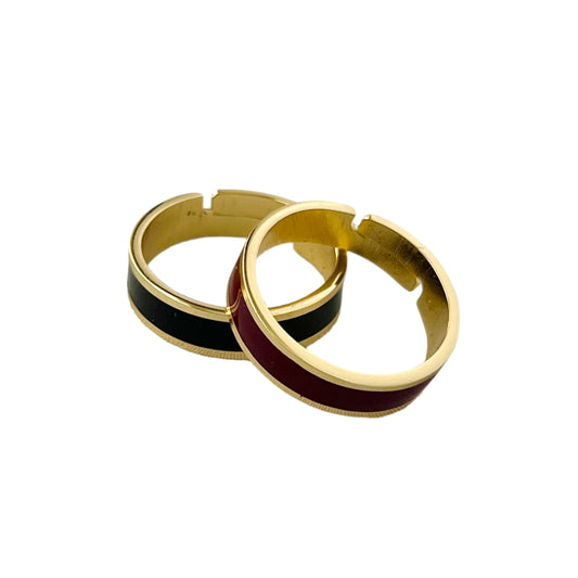 The Mini Enamel Band Ring