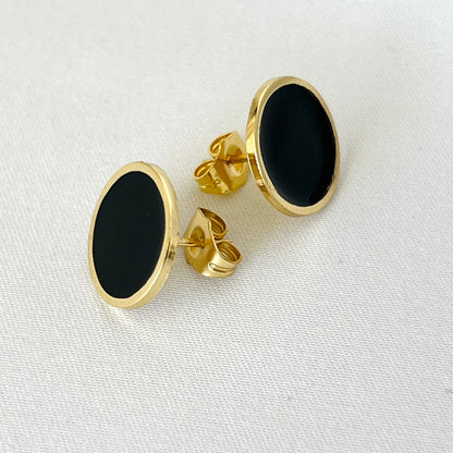 Enamel Spots Stud Earrings