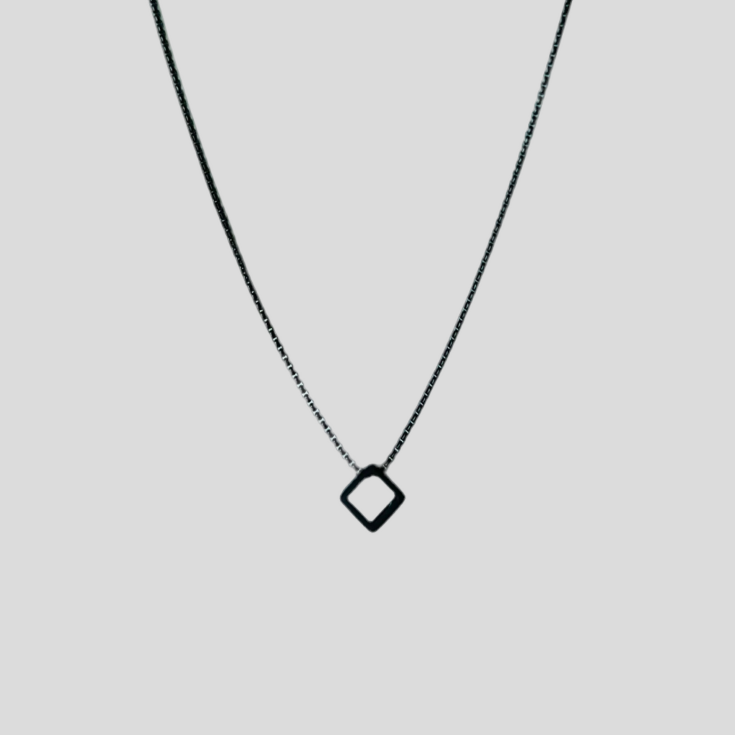 Obsidian Cube Necklace - Mário Britto