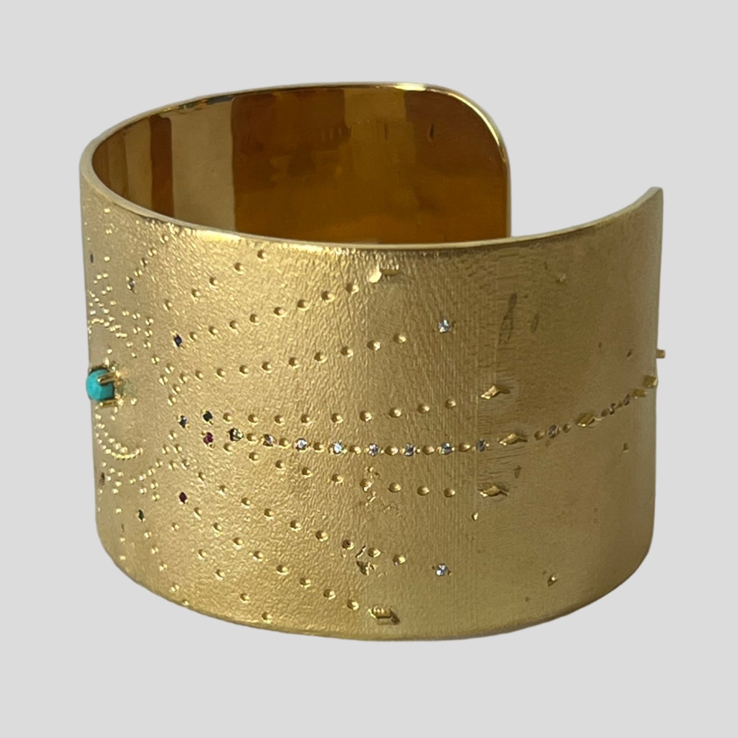 Moonstone Luna Cuff Bracelet -Une À Une by Rachel Guérin