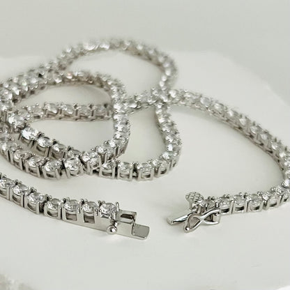 Gilded Tennis Necklace