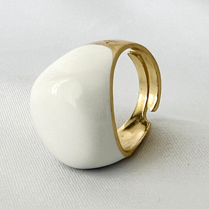 The Enamel Dome Ring - Francesca Bianchi Design