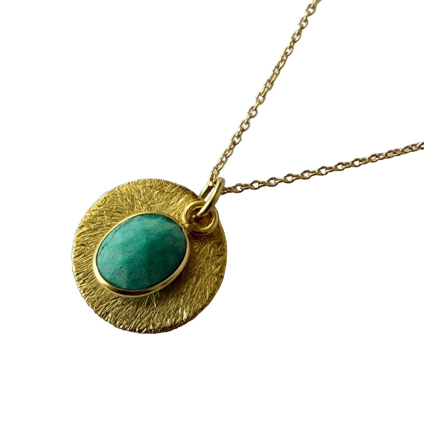 Halo Gemstone Necklace – by Tsakalos Jewellery, Greece