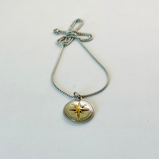 Explorer Compass Necklace - by Mário Britto