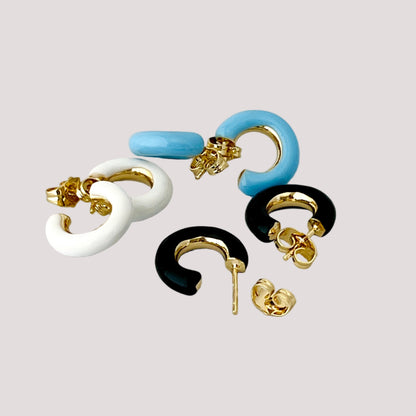 Mini Post-Back Hoops - Francesca Bianchi Design