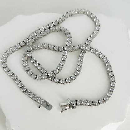 Gilded Tennis Necklace