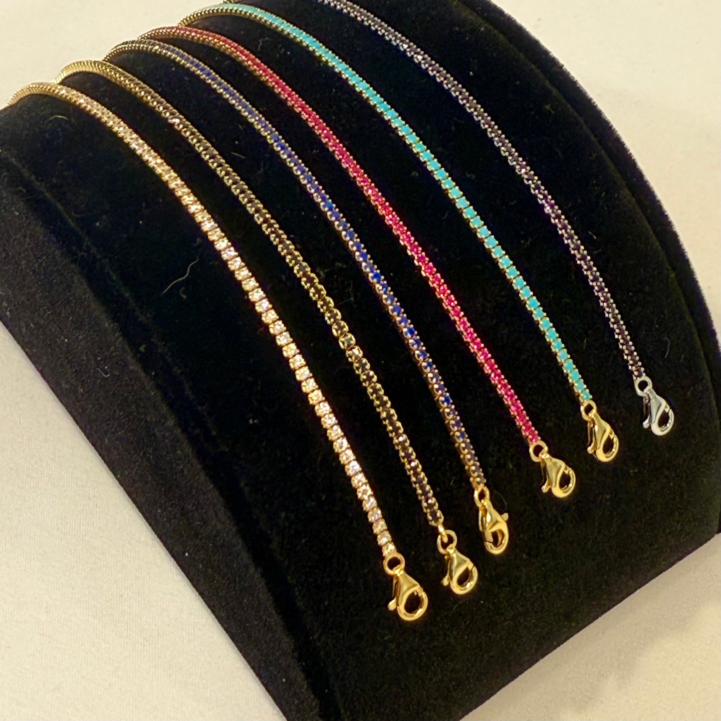 1mm Micro CZ Tennis Bracelet