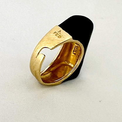 The Enamel Cylinder Ring - Francesca Bianchi Design