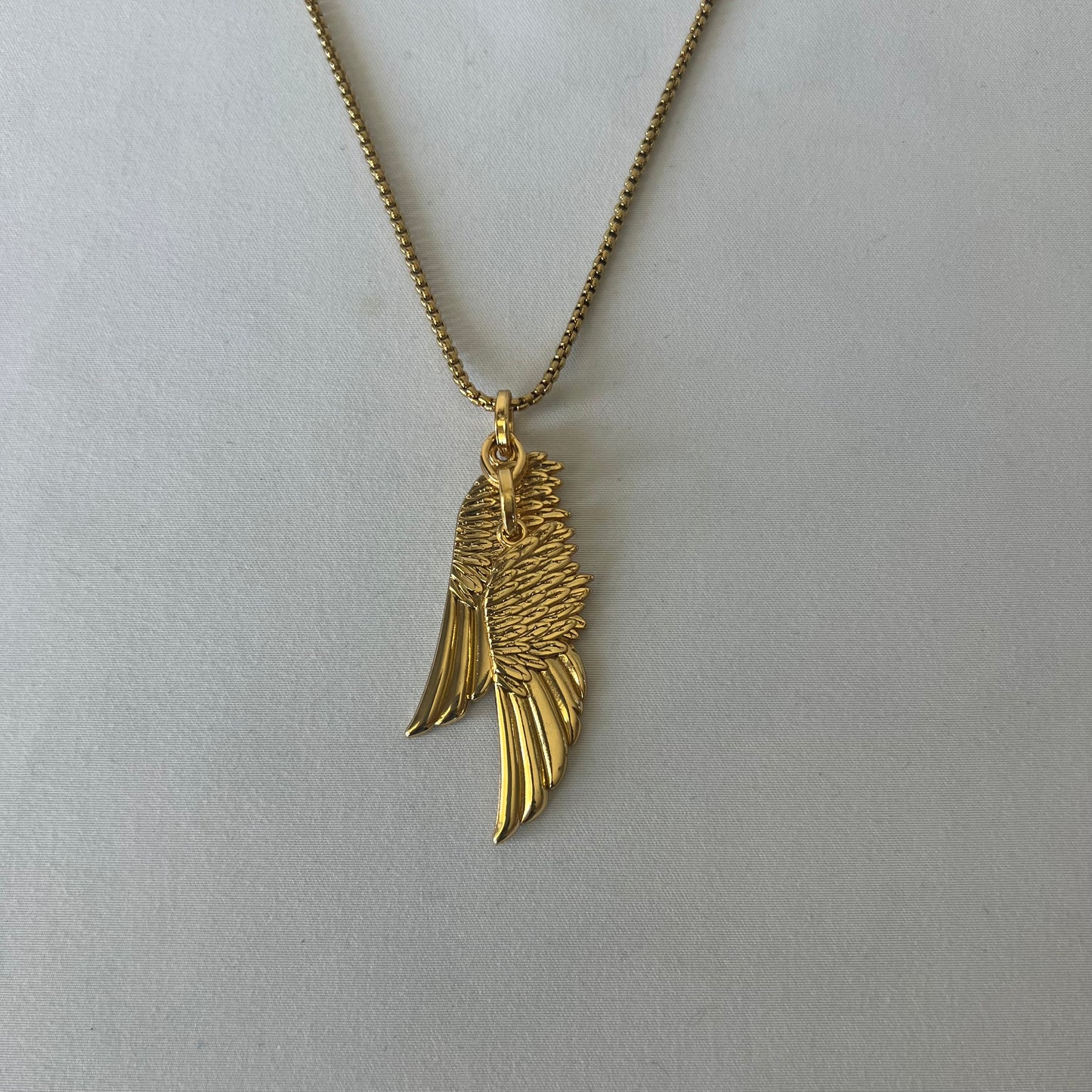 Golden Guardian Wings Necklace - by Mário Britto