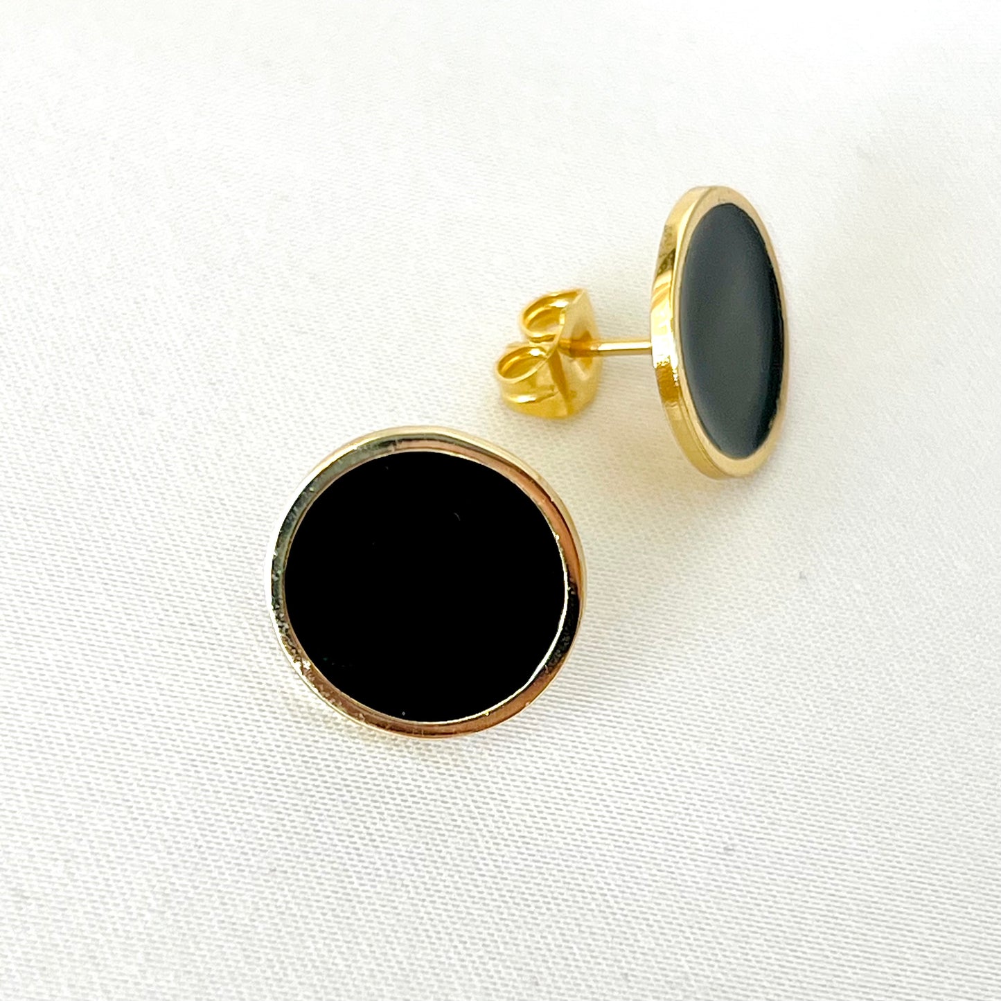 Enamel Spots Stud Earrings