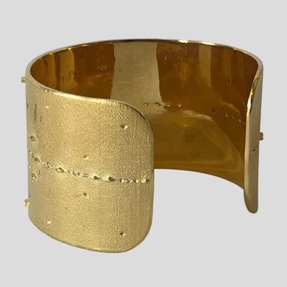 Moonstone Luna Cuff Bracelet -Une À Une by Rachel Guérin