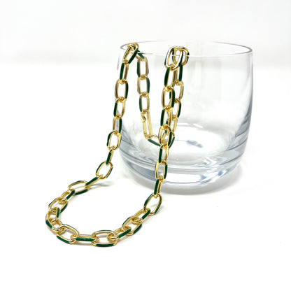 The Enamel Paperclip Chain Necklace