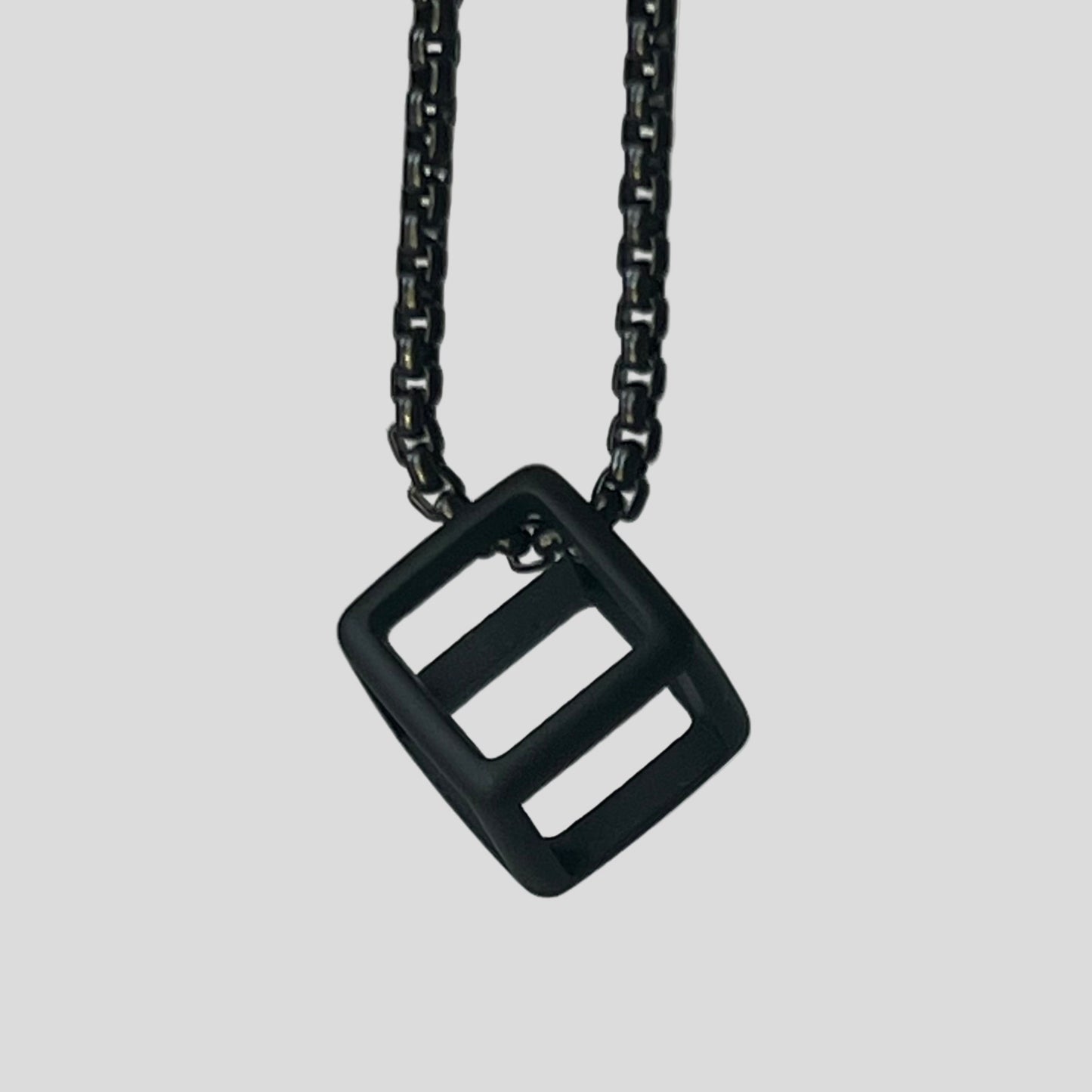Obsidian Cube Necklace - Mário Britto